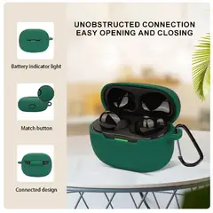 GENERICO - Funda de Silicona Para Xiaomi Redmi Buds 5 Pro - Verde Militar