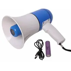 CAFINI - Megáfono 30W BluetoothUSBGrabador Batería Recargable