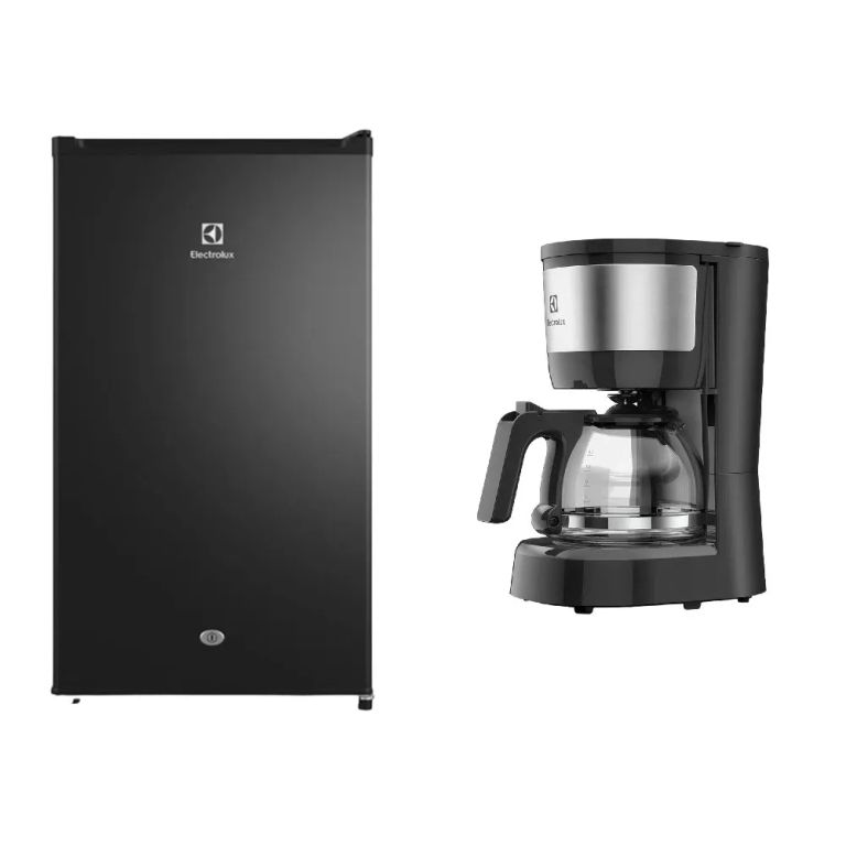Combo: Frigobar (ERD090G2HWB) + Cafetera 15 Tazas (ECM10)
