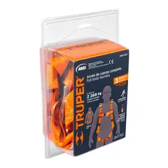 TRUPER - Arnés de cuerpo completo con 3 anillos, ANSI
