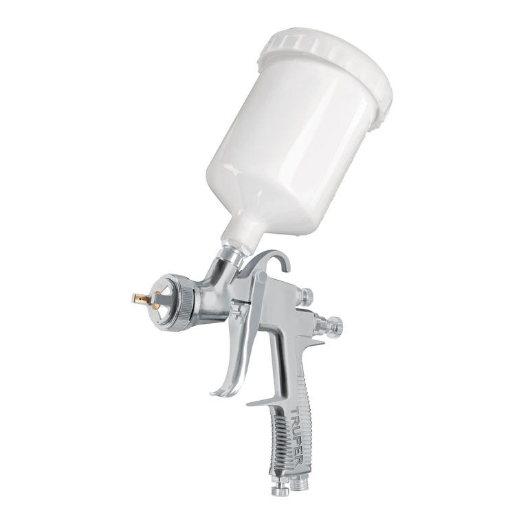 Pistola p/pintar gravedad LVLP vaso plástico, 2 mm COD 101092