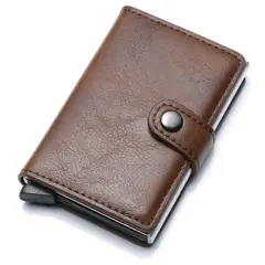 GENERICO - Billetera Tarjetero RFID Antirrobo Cuero PU