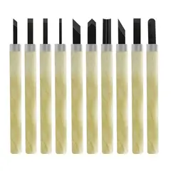 KAMASA - Juego de Cuchillas para Grabar 10 pzas KM114