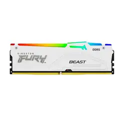 KINGSTON - Memoria FURY Beast White RGB 16GB DDR5-5200 MHz Blanco