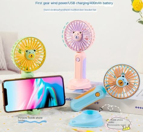 Mini Ventilador de escritorio de dibujos animados