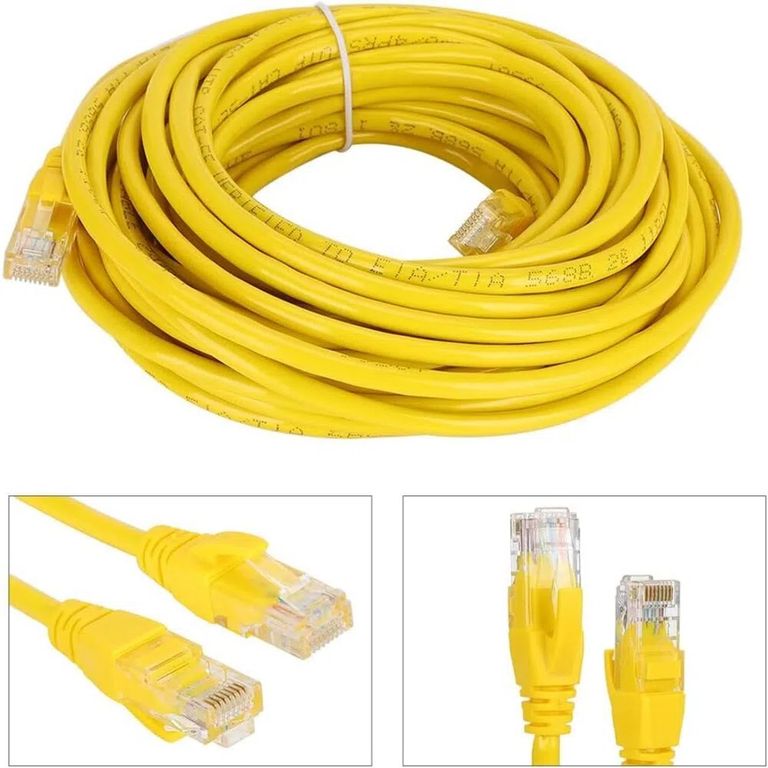 Cable de Red Internet Ethernet CAT6E 10 metros Listo para Usar