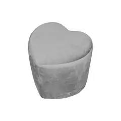 BARAKA HOME - Puff Corazón Lou - Gris Claro