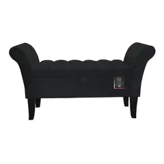BARAKA HOME - Baul Grans 1.5 Plz - Negro