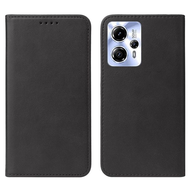 Funda para Motorola Moto G13 Flip Cover Negro Antishock Resistente