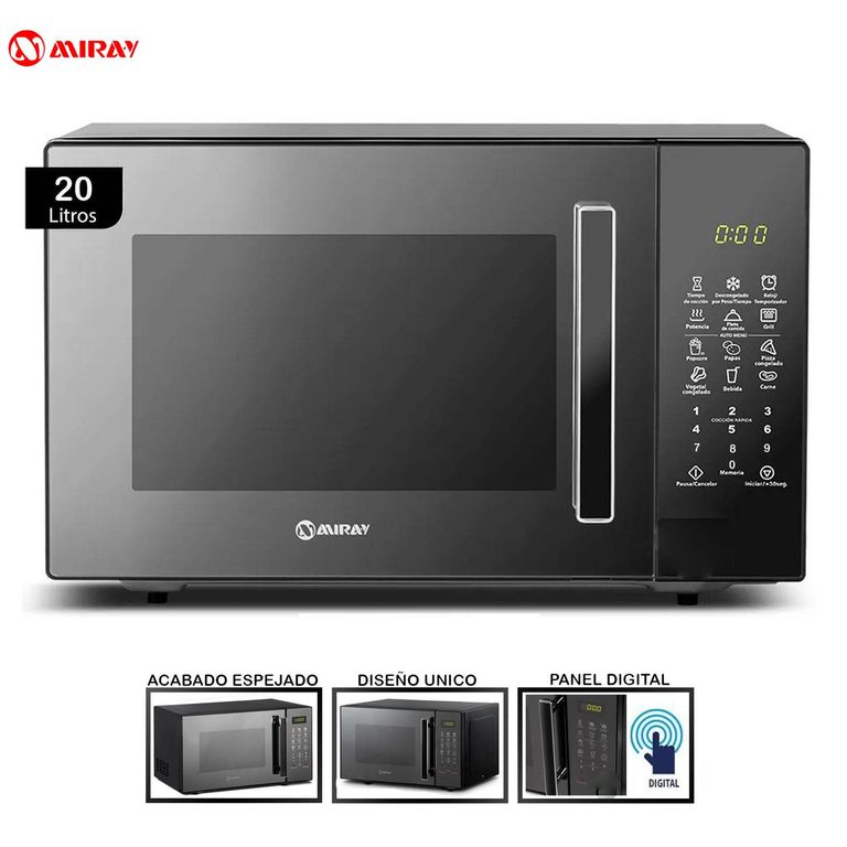 Horno Microondas 20 Litros HMM-21N Negro