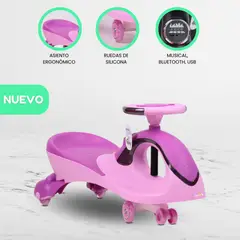 GENERICO - Correpasillo Musical 360º «TWIST CAR V» Pink