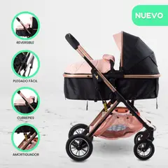 GENERICO - Coche Moises de Lujo «ULTRA INFINITIVE» Pink