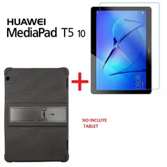 GENERICO - Funda Silicona + Mica Vidrio para Huawei MediaPad T5 10 Anti Golpes