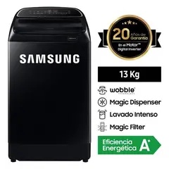 SAMSUNG - LAVADORA ECO DIGITAL INVERTER CON WOBBLE 13 KG WA13T5260BV