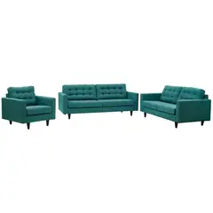 FABIANI HOME - Juego de Sala LINDA 3-2-1 Vintage Fabiani Verde Jade