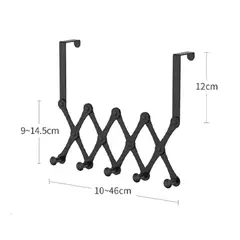 GENERICO - PERCHERO PARA PUERTA RETRACTIL NEGRO