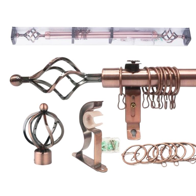 Barra / tubo bronce para cortina es graduable de 1.60 a 3 mt