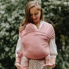 GENERICO - Fular NEW BORN Nemito 100% algodón PALO ROSA