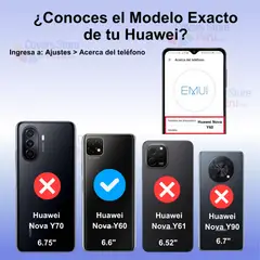 GENERICO - Funda Case para Huawei Y60 Flip Cover Guinda Antishock Resistente
