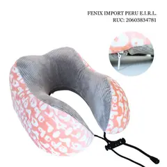 GENERICO - Almohada De Espuma Para Cuello Estampado - Rosado