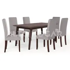 ALTO HOGAR - Juego de Comedor 6 Sillas Arantzza Gris Claro