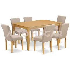 ALTO HOGAR - Juego de Comedor 6 Sillas Liam Beige