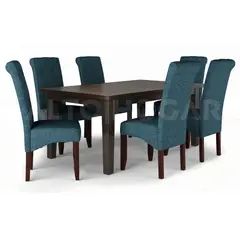 ALTO HOGAR - Juego de Comedor 6 Sillas Maria Azul