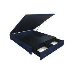 BARAKA HOME - Box Espacio Yambol 1.5 Plz - Azul Marino