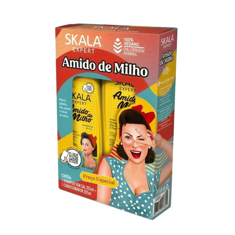 Shampoo Acondicionador Amido de Milho Expert 325ml Duo Pack