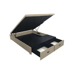 BARAKA HOME - Box Espacio Yambol 2 Plz - Beige Claro