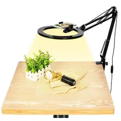 GENERICO - Aro anillo de luz led 26cm fotografia brazo soporte