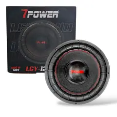 GENERICO - Subwoofer 12" Pulgadas 1100W, 550RMS 7 POWER 2 Bobina