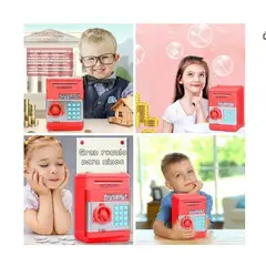 GENERICO - Alcancía caja fuerte electrónica de monedas y billetes