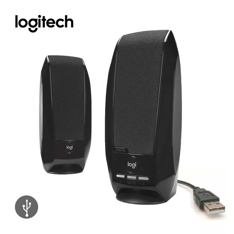 Parlante S150 24W Estereo USB Para PC Negro