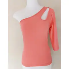 MARWAL - TOP ASIMÉTRICO MELANY - MANGA 3/4 - - varios colores