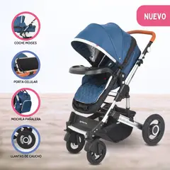 BABY CAM - Coche Cuna Moises «ENZO II» Blue