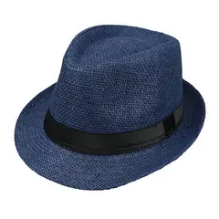 KAST PE - Sombrero Fedora Hombre Trilby Ala chica - Azul