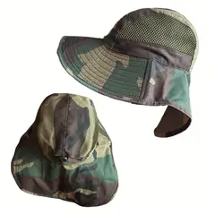 KAST PE - Sombrero Gorro Alta Proteccion Cubre Nuca Transpirable - Militar