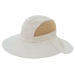 KAST PE - Sombrero Cubrenuca Transpirable KHAKI OSCURO Gorro Alta Proteccion Sol