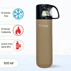 THERMOS - Termo de Bebida con Taza 500 Ml Moka