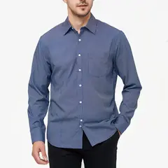 ZIMRAHYG - Camisa manga larga hombre camisas de vestir camisa polo