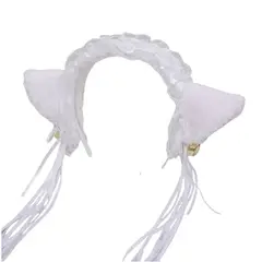 GENERICO - Vincha Orejas De Gato - Color Blanco