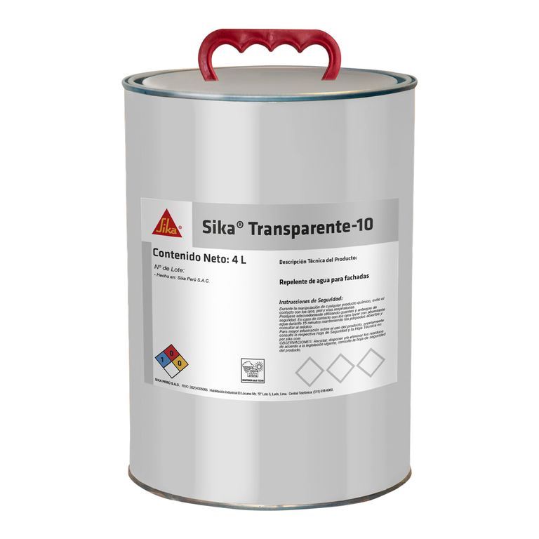 Protector y repelente de agua para fachadas Transparente 10 4L