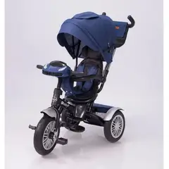 EBABY - Triciclo con Guiador Reclinable Zoe -Azul