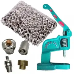 GENERICO - Remachadora Con 1000 Ojales Nro. 24 (10mm ) - Kit Completo