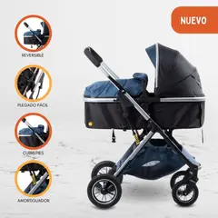EBABY - Coche Moises de Lujo «ULTRA INFINITIVE» Blue