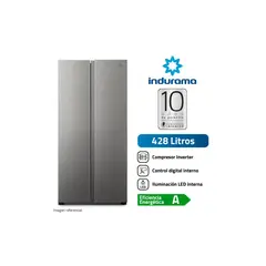 INDURAMA - Refrigeradora Side by Side 428Lt RI-769 Croma
