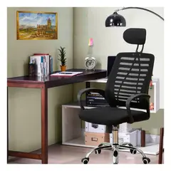 GENERICO - Silla De Oficina Ergonómica Directorio Elegante Negra