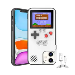 GENERICO - Case Carcasa con 36 Juegos Retro para Iphone 12 o 12 PRO Blanco