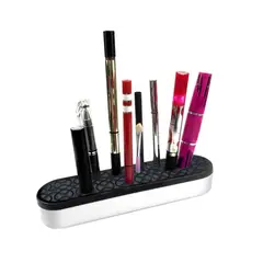 ELMEJORPRECIO - Organizador Para Brochas De Silicona Multiuso Negro